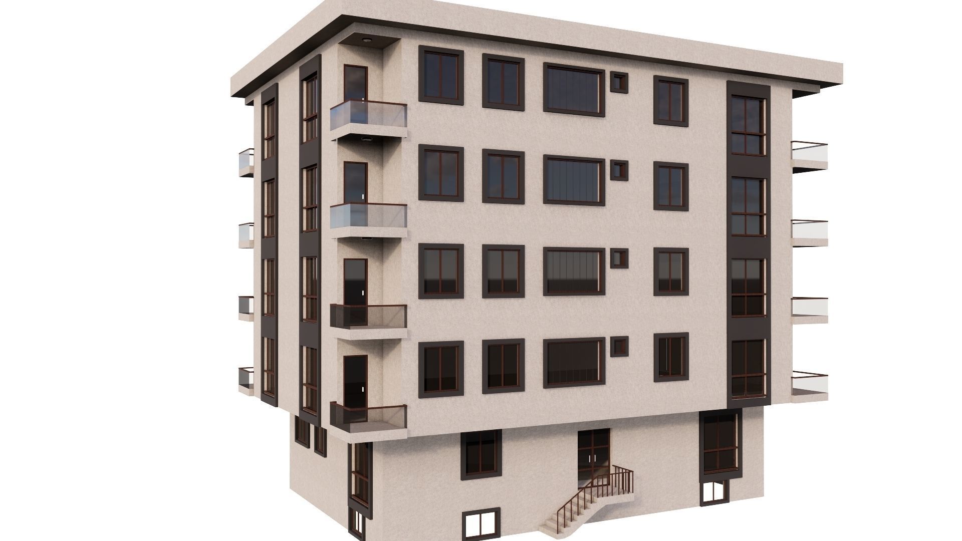 HOUSE 81 Low-poly 3D model_10