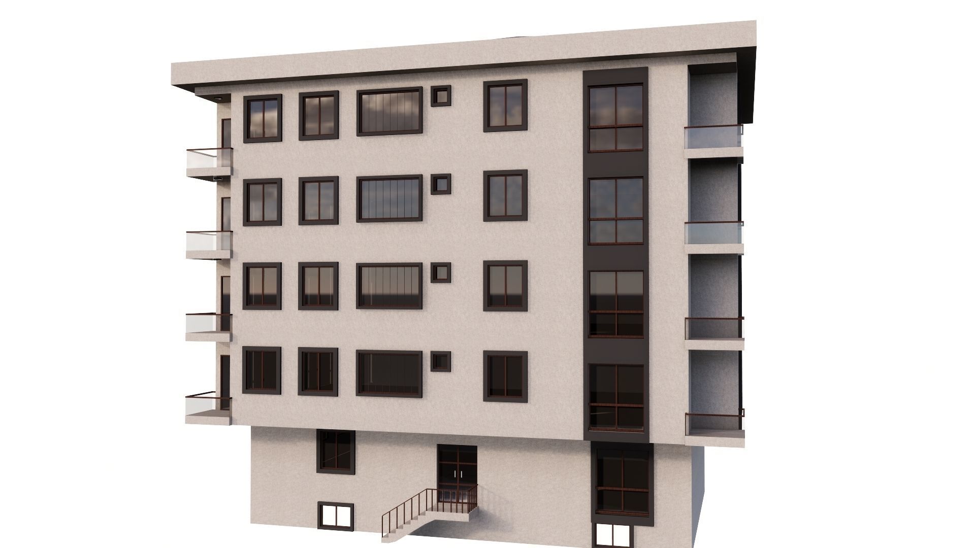 HOUSE 81 Low-poly 3D model_12