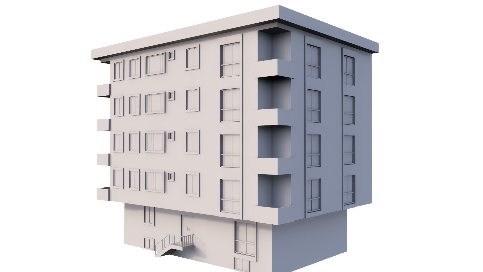 HOUSE 81 Low-poly 3D model_51