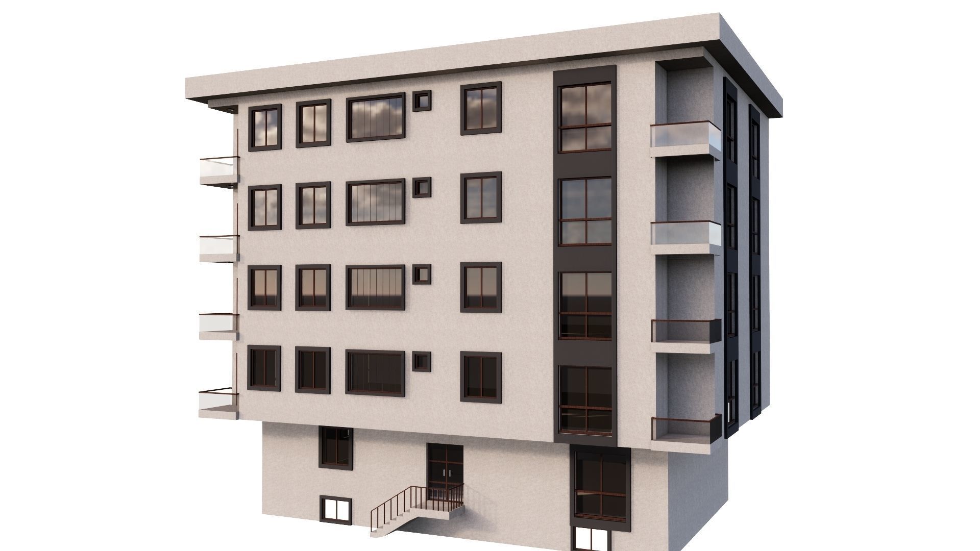 HOUSE 81 Low-poly 3D model_37