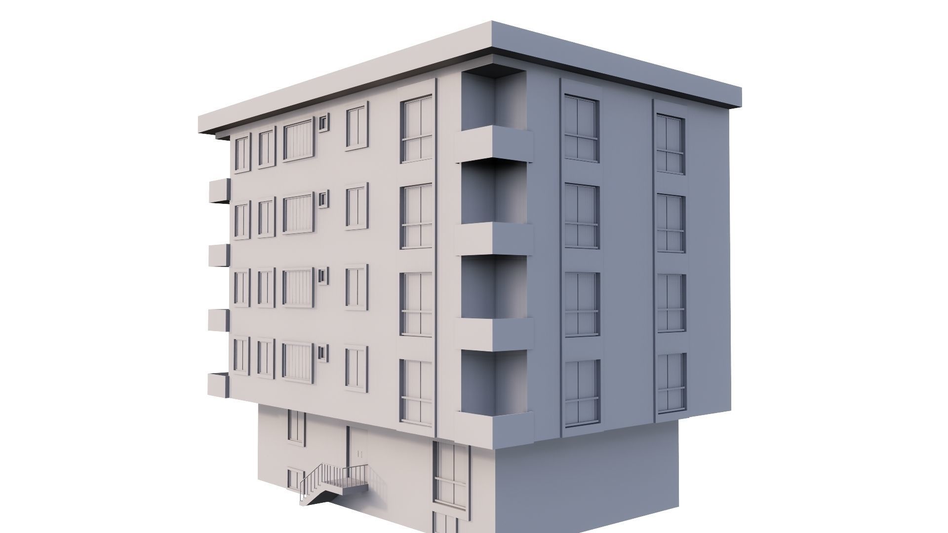 HOUSE 81 Low-poly 3D model_26