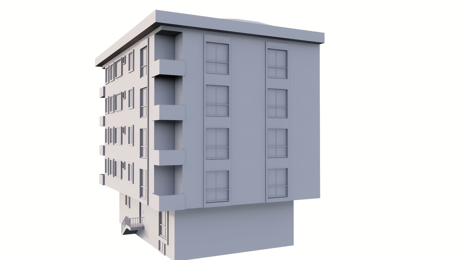 HOUSE 81 Low-poly 3D model_16