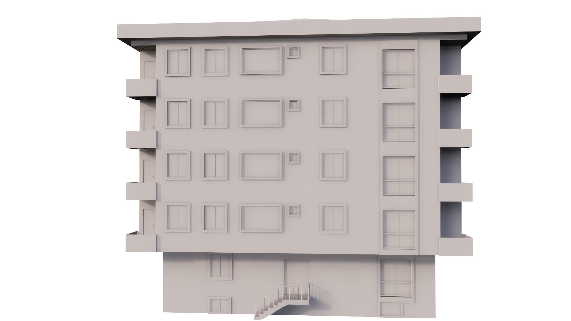 HOUSE 81 Low-poly 3D model_27