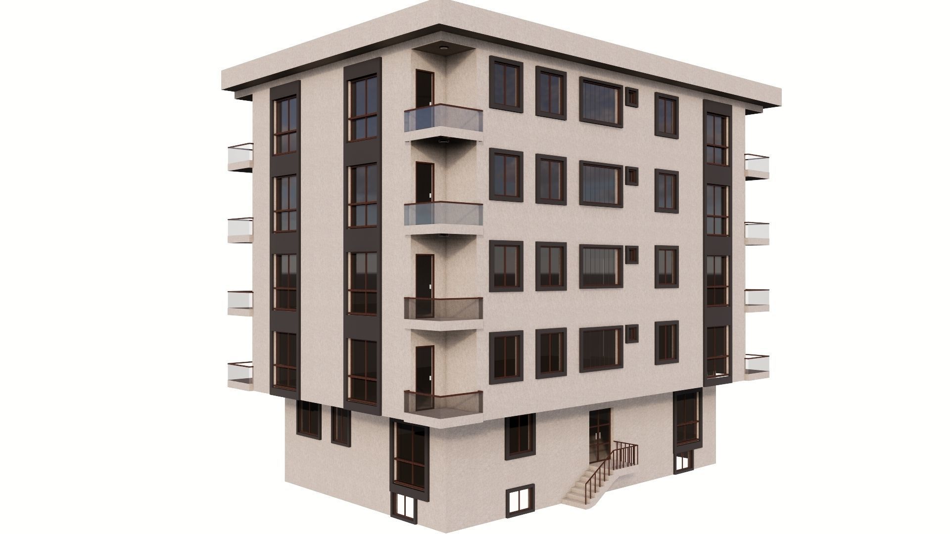 HOUSE 81 Low-poly 3D model_24