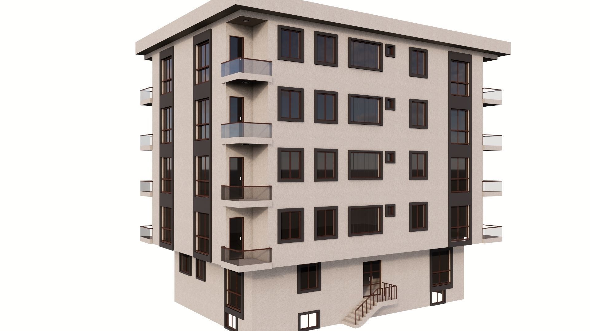 HOUSE 81 Low-poly 3D model_11