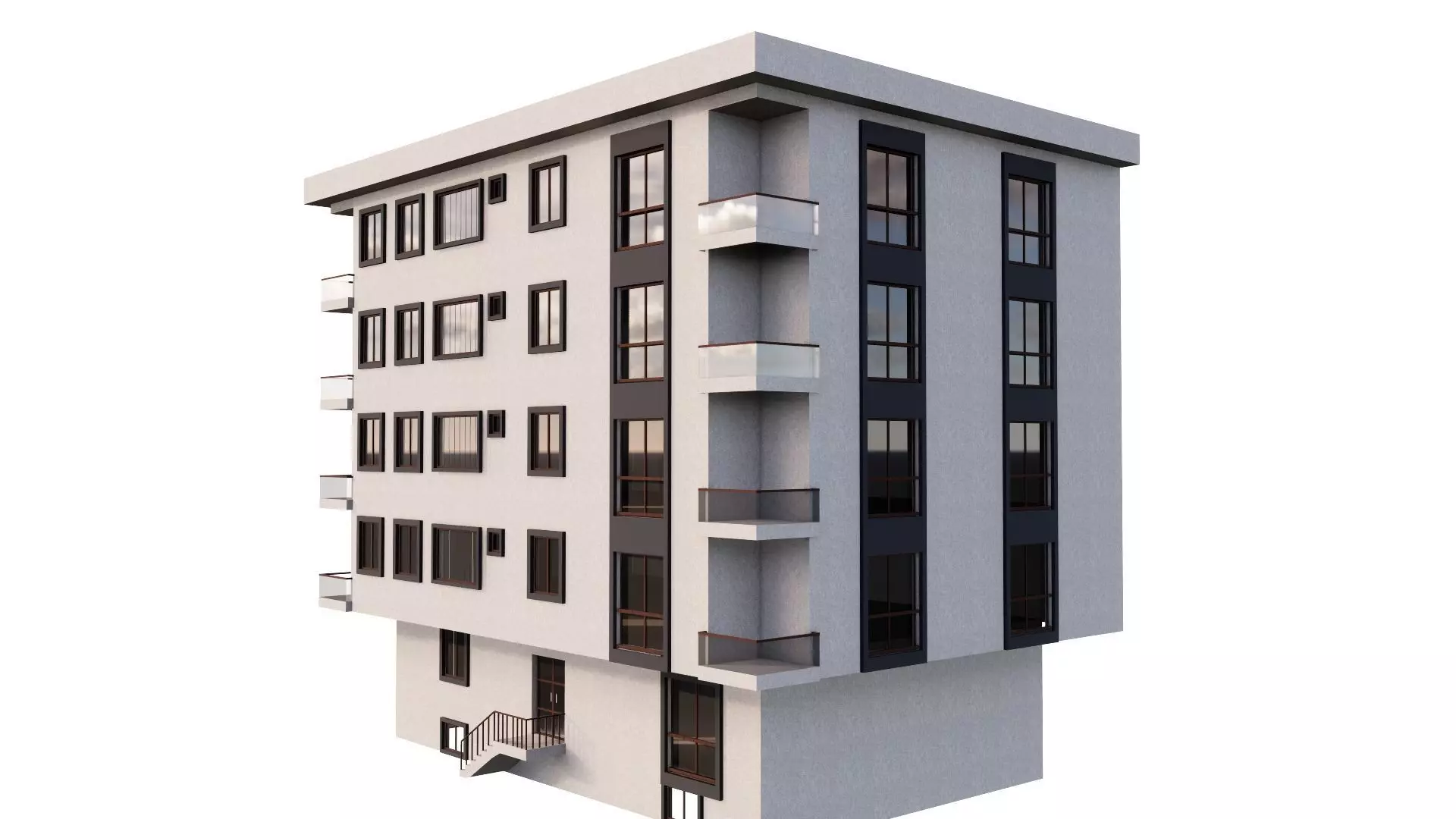 HOUSE 81 Low-poly 3D model_0