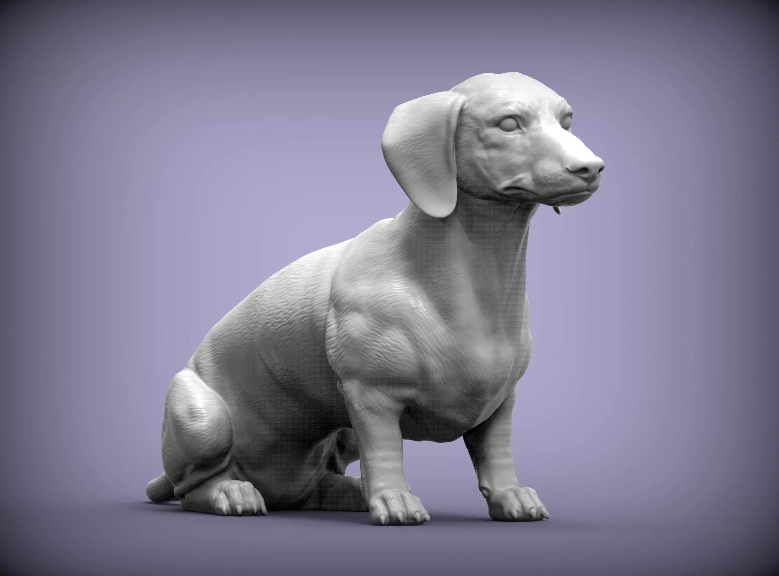 dachshund 3D print model 3D print model