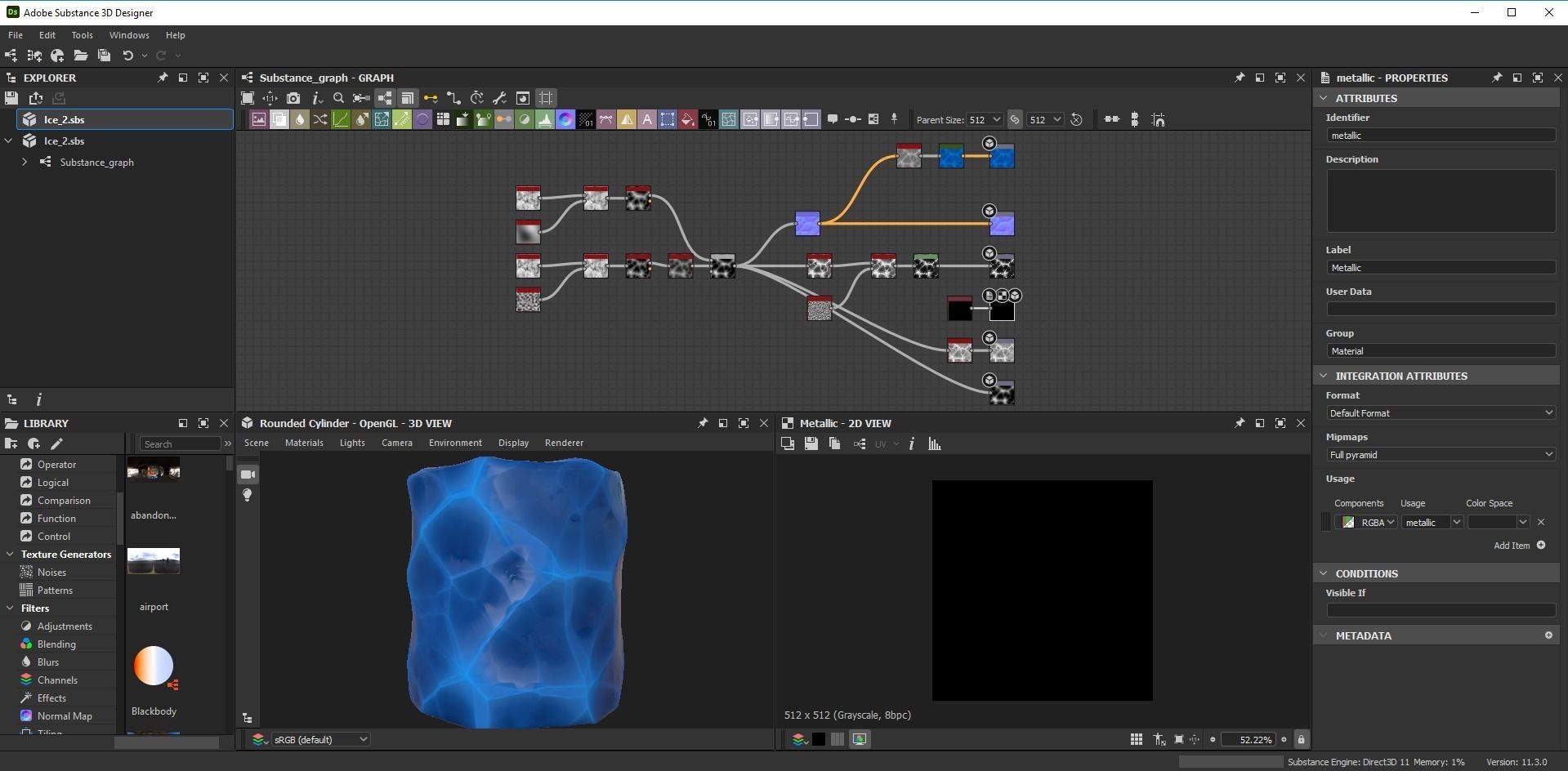 Snow Ice Stylized 2 Ground Seamless PBR Texture Texture_6