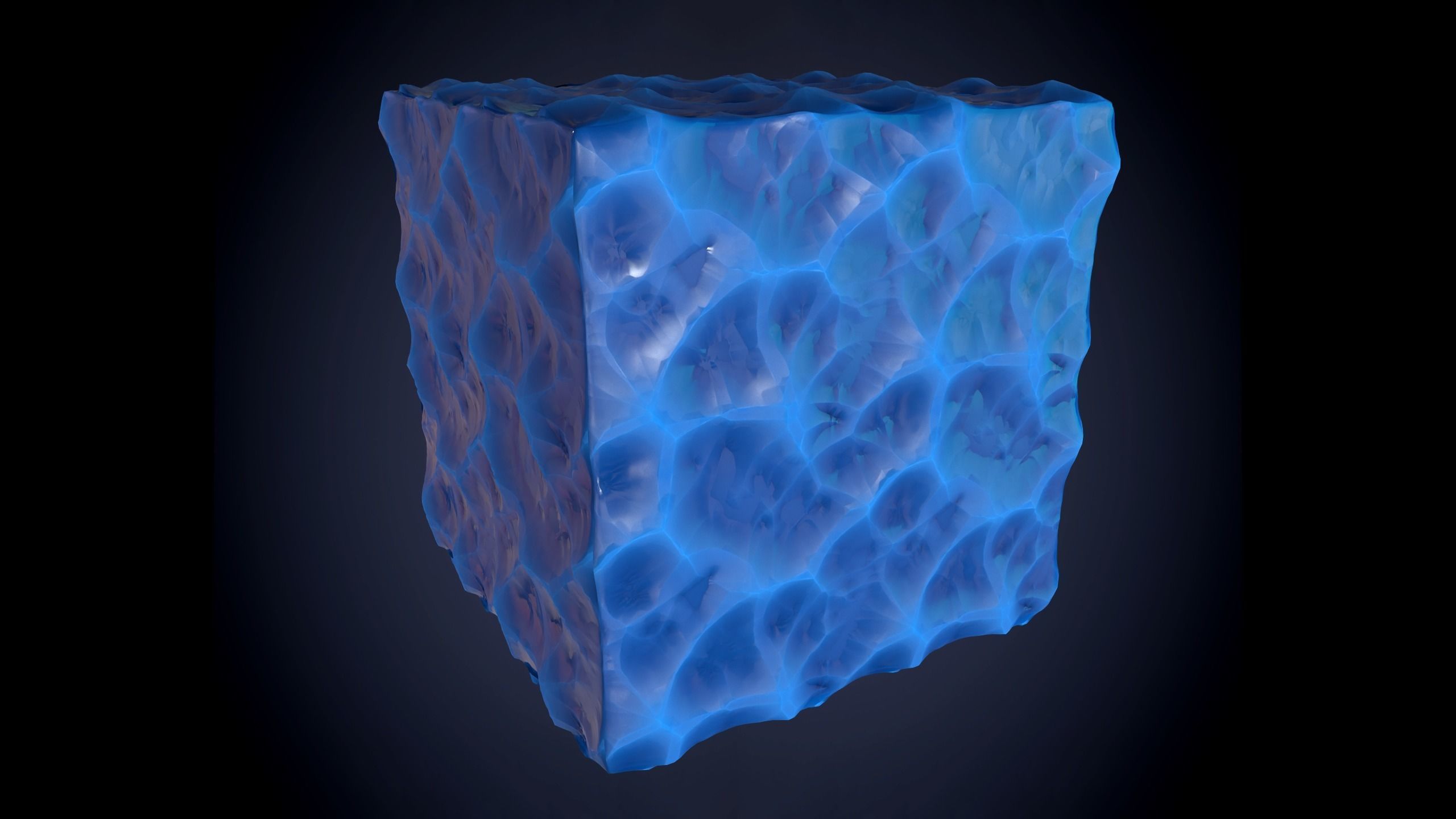 Snow Ice Stylized 2 Ground Seamless PBR Texture Texture_5