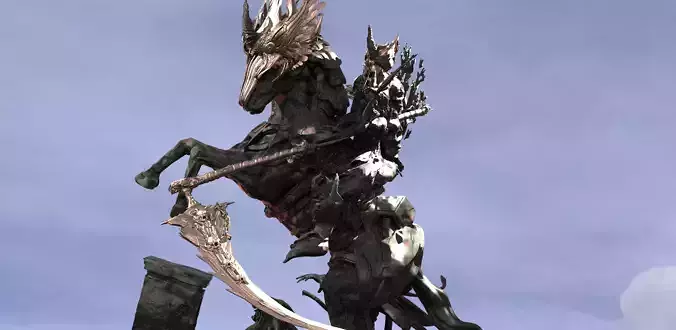Death Dealer Barbarian Rider  3D model