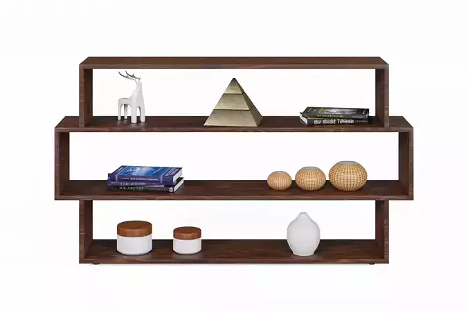 Modern Decorative Shelves Low-poly 3D model