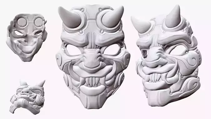 Oni Mask 3D print model Oni Mask 3D print model