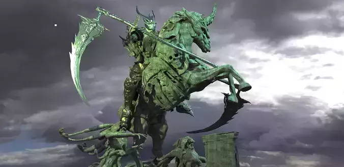 Death Dealer Barbarian Rider 2 3D model