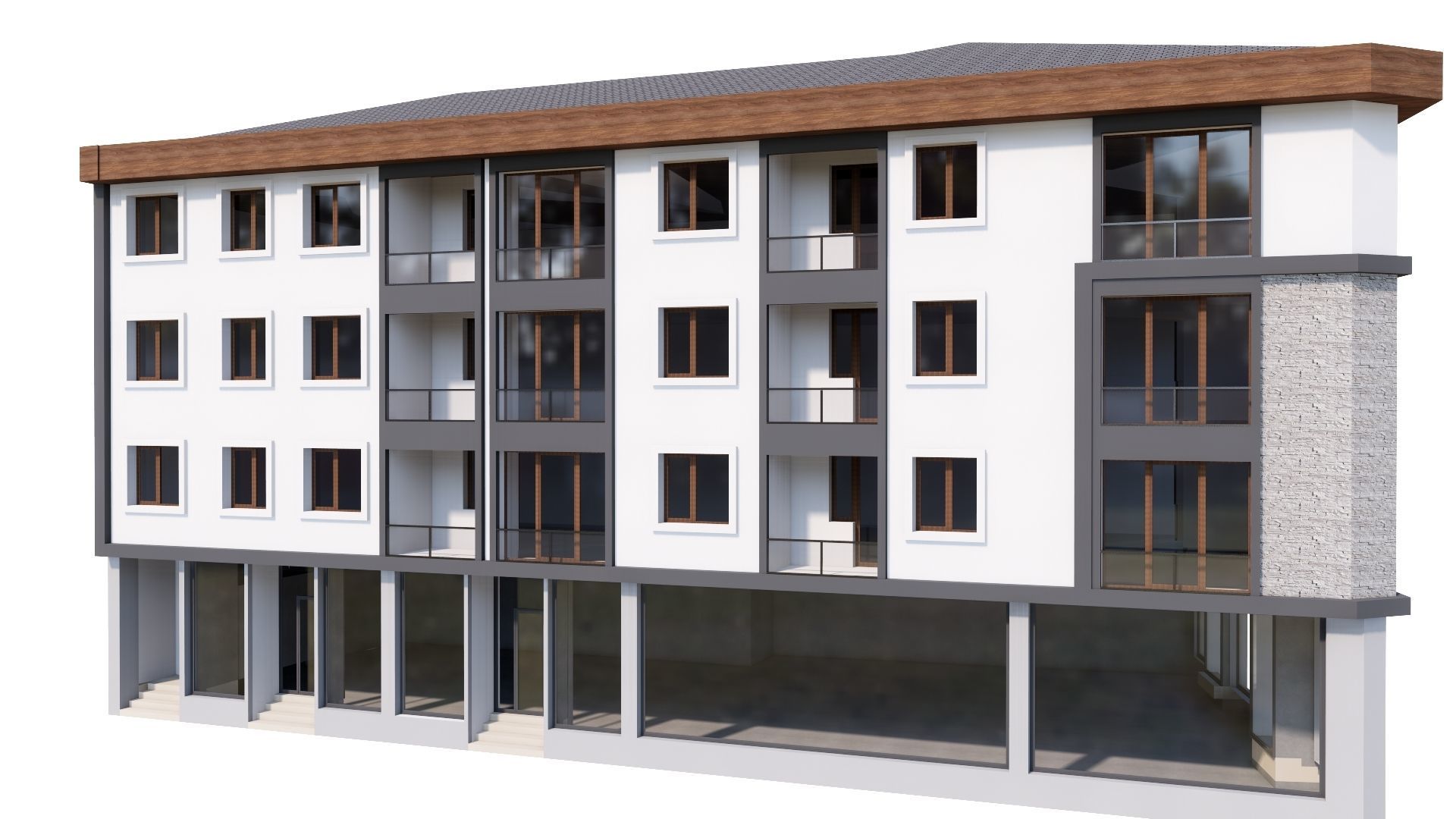 HOUSE 86 Low-poly 3D model_4