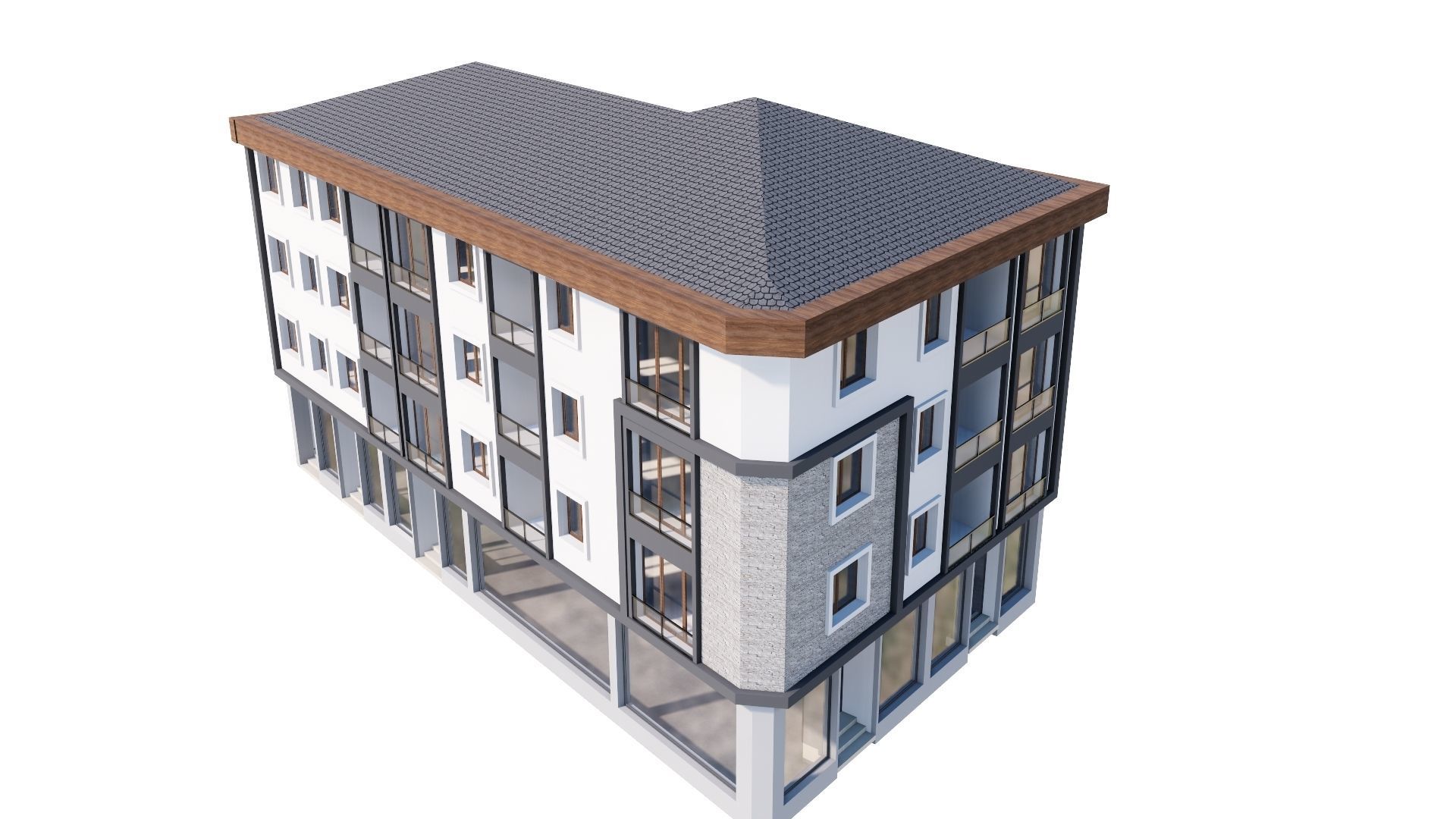 HOUSE 86 Low-poly 3D model_30