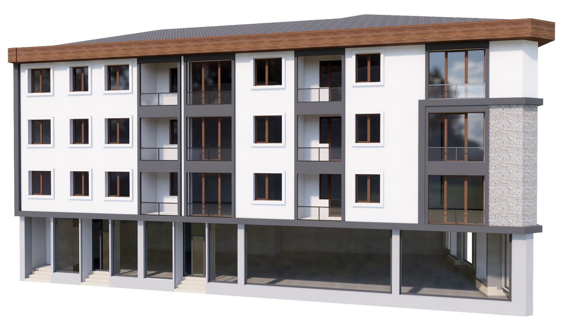 HOUSE 86 Low-poly 3D model_7