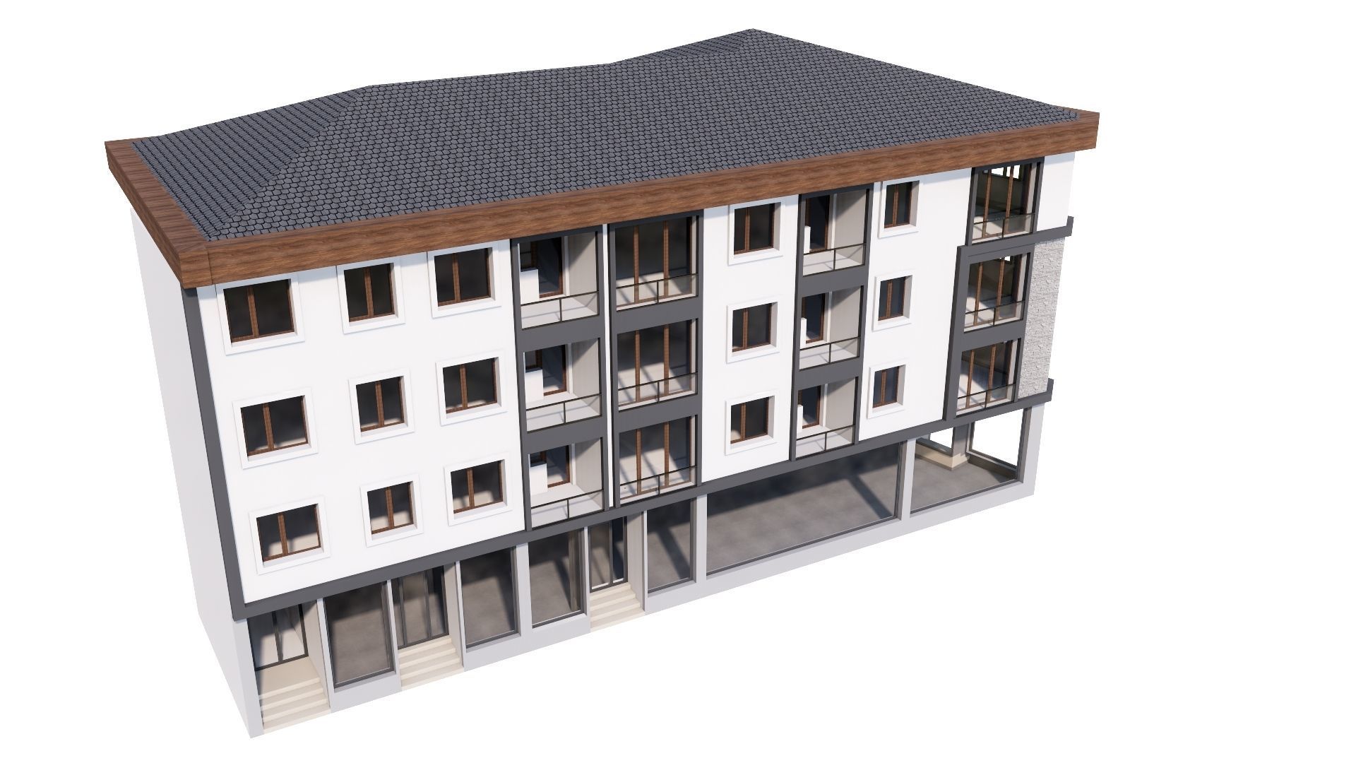 HOUSE 86 Low-poly 3D model_23