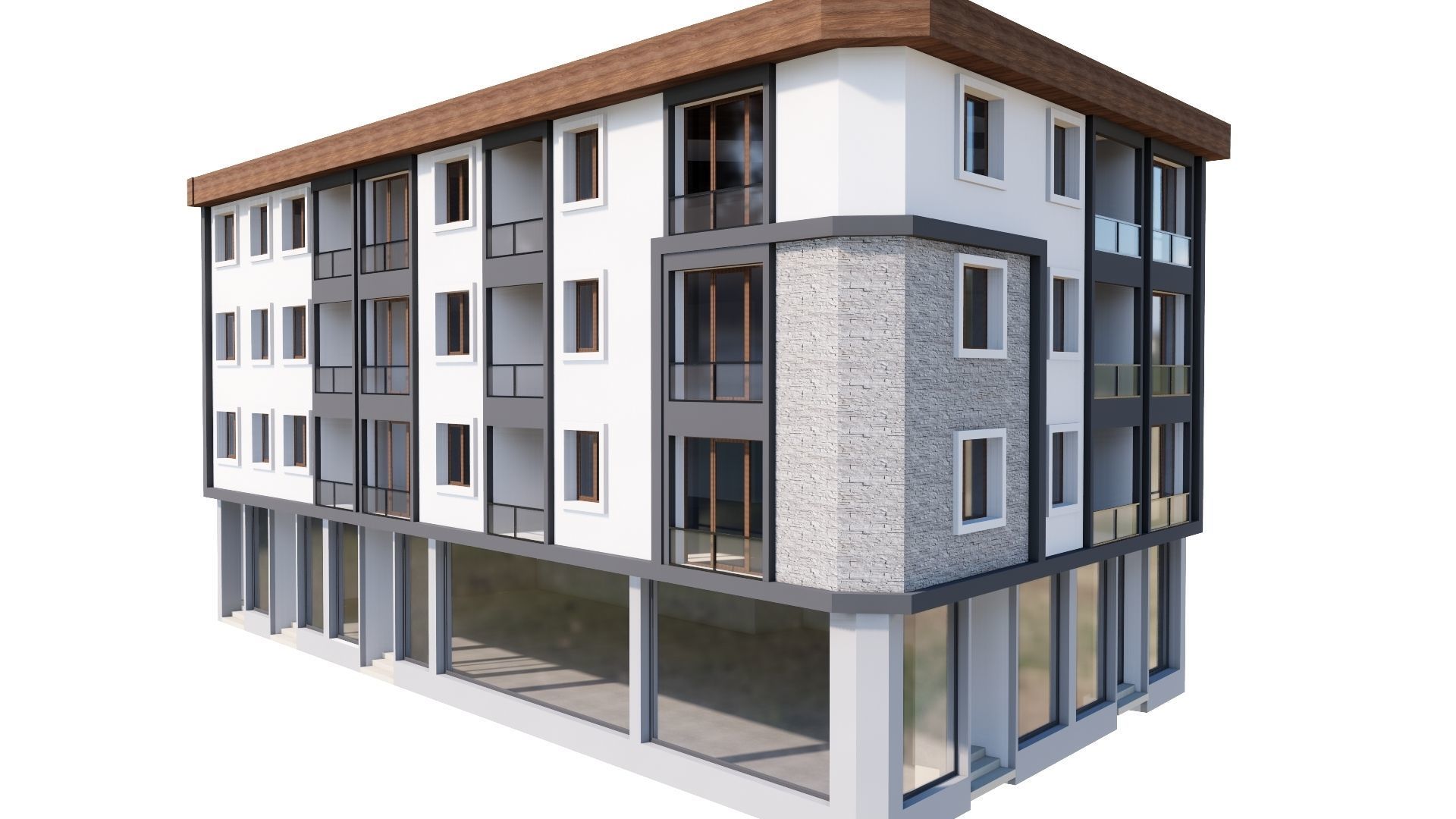 HOUSE 86 Low-poly 3D model_36