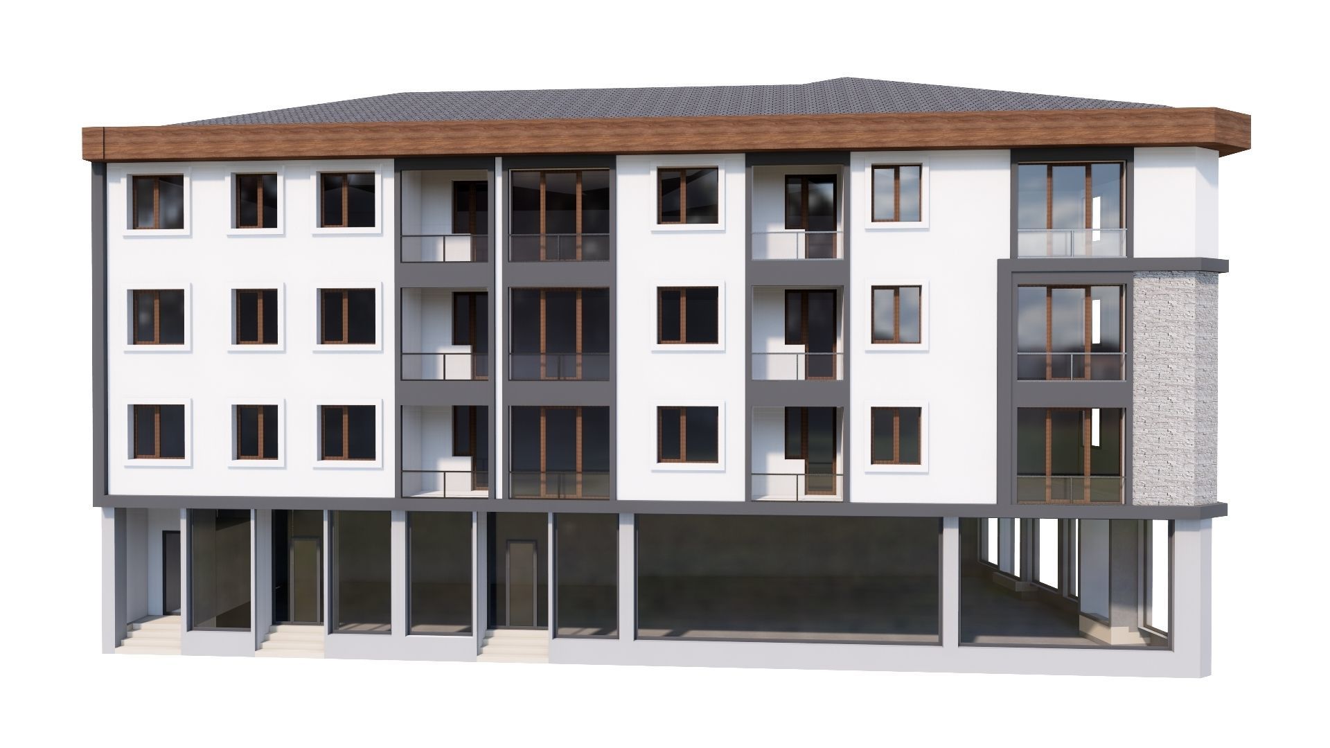 HOUSE 86 Low-poly 3D model_9