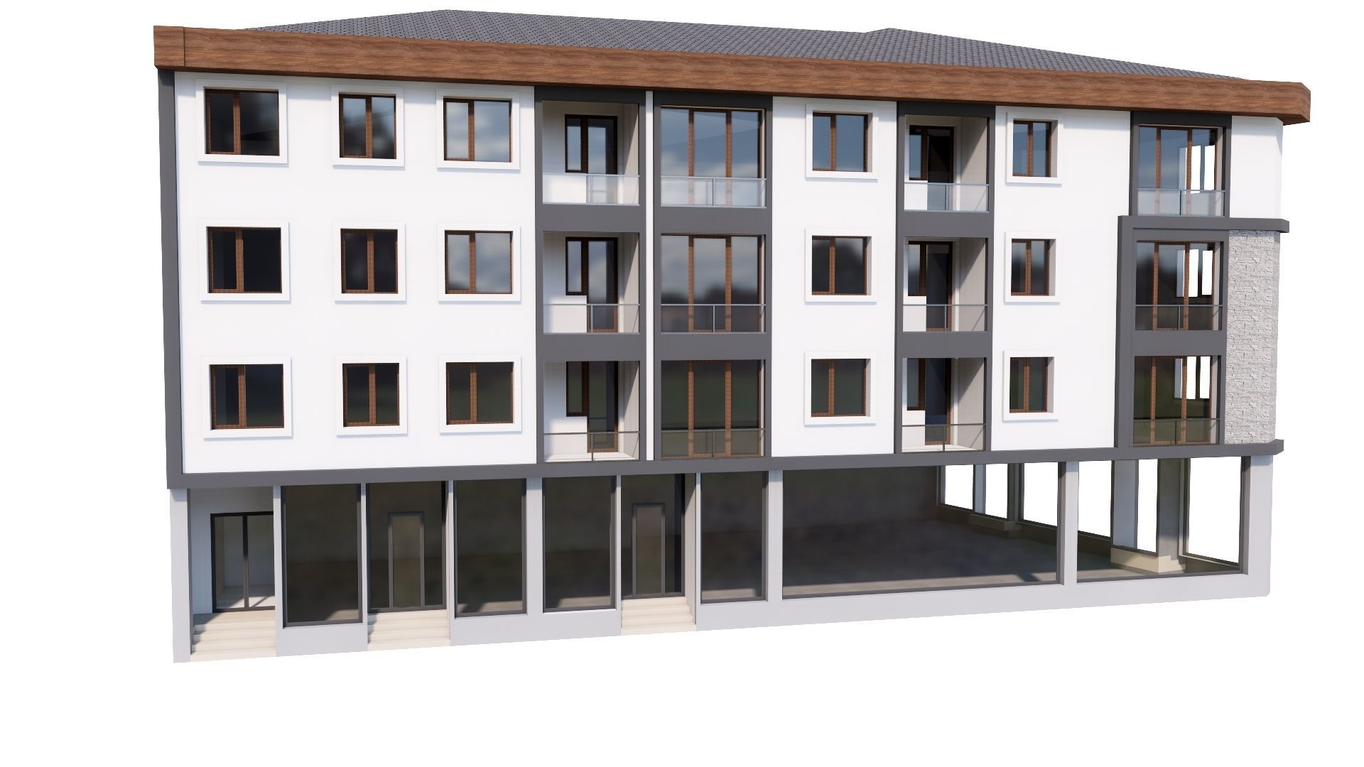 HOUSE 86 Low-poly 3D model_15