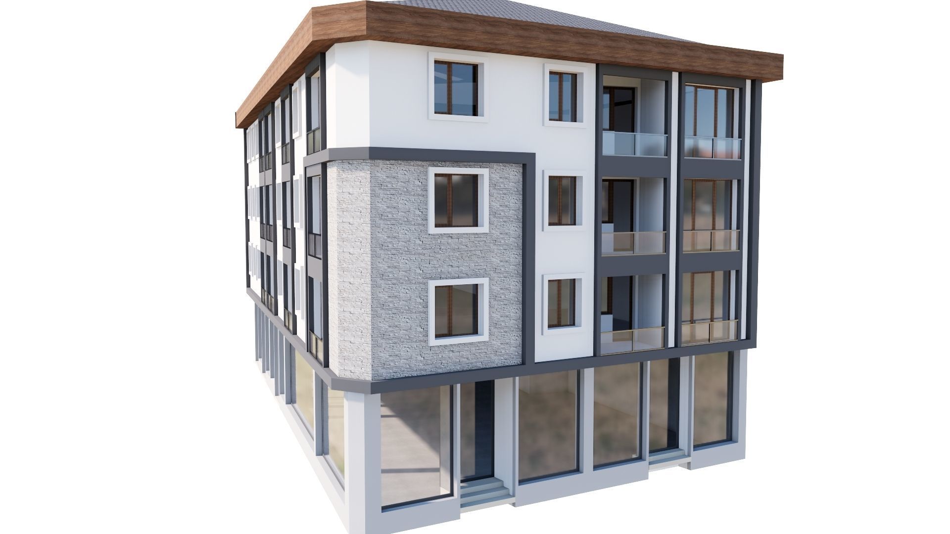 HOUSE 86 Low-poly 3D model_25