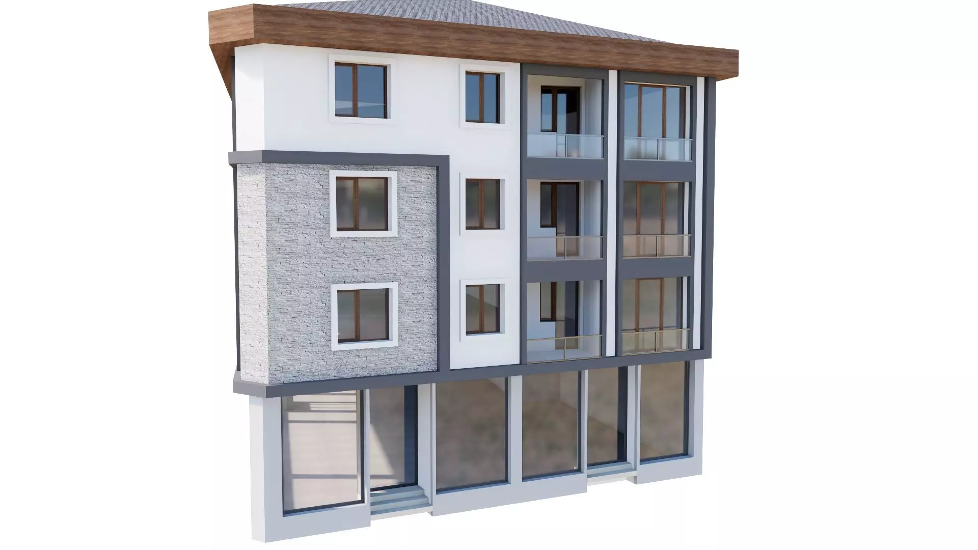 HOUSE 86 Low-poly 3D model_0