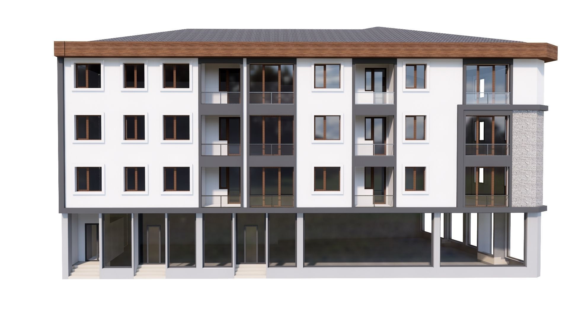 HOUSE 86 Low-poly 3D model_12