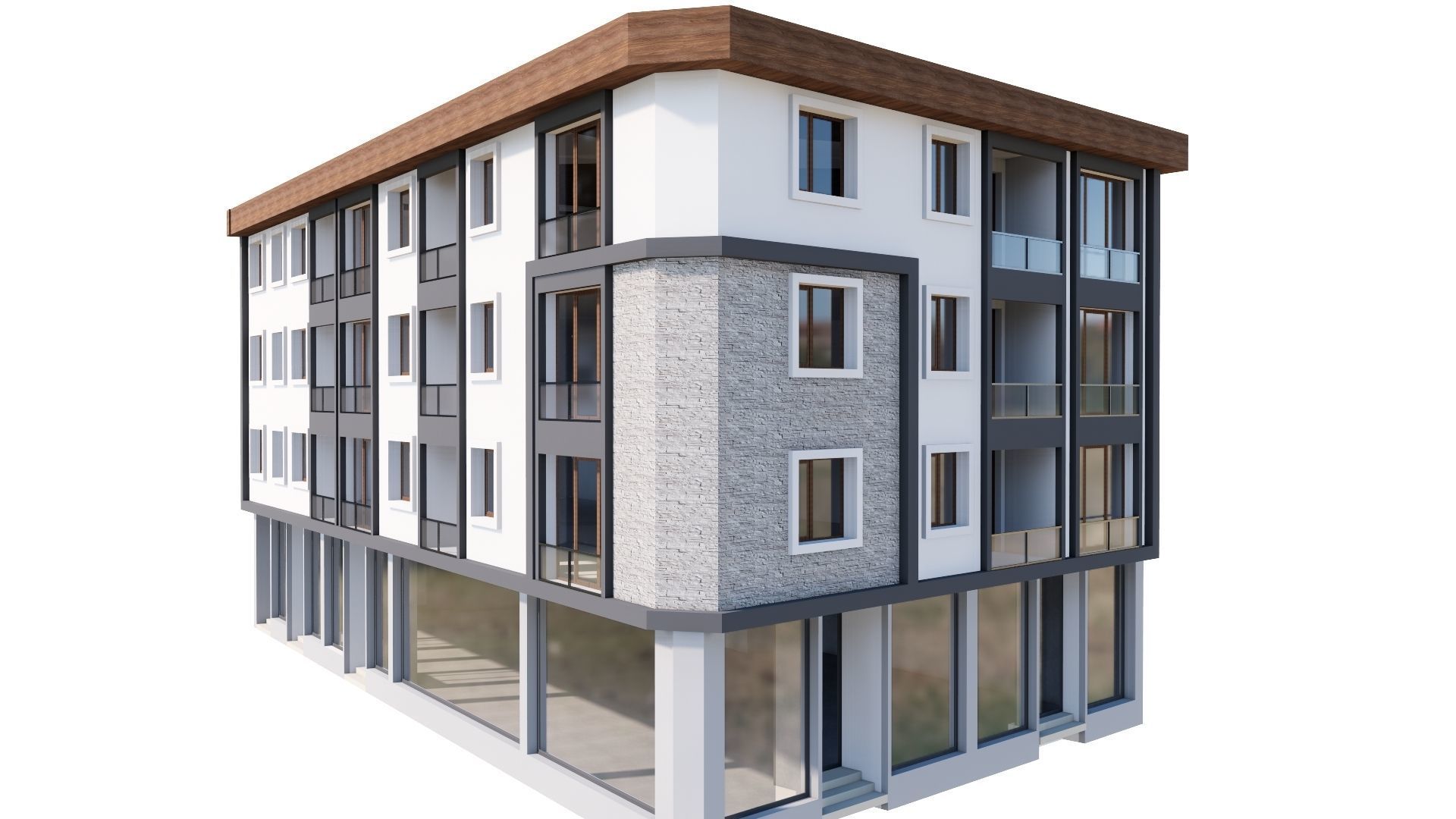 HOUSE 86 Low-poly 3D model_31