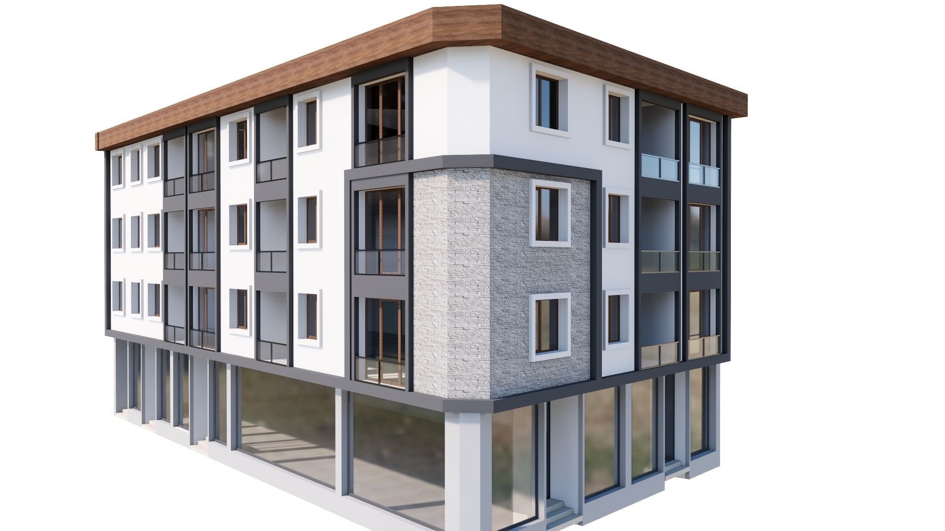 HOUSE 86 Low-poly 3D model_34