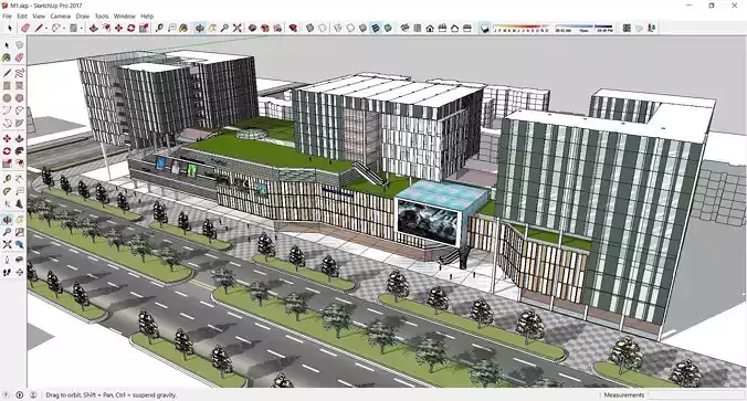 Sketchup Commercial Complex M1