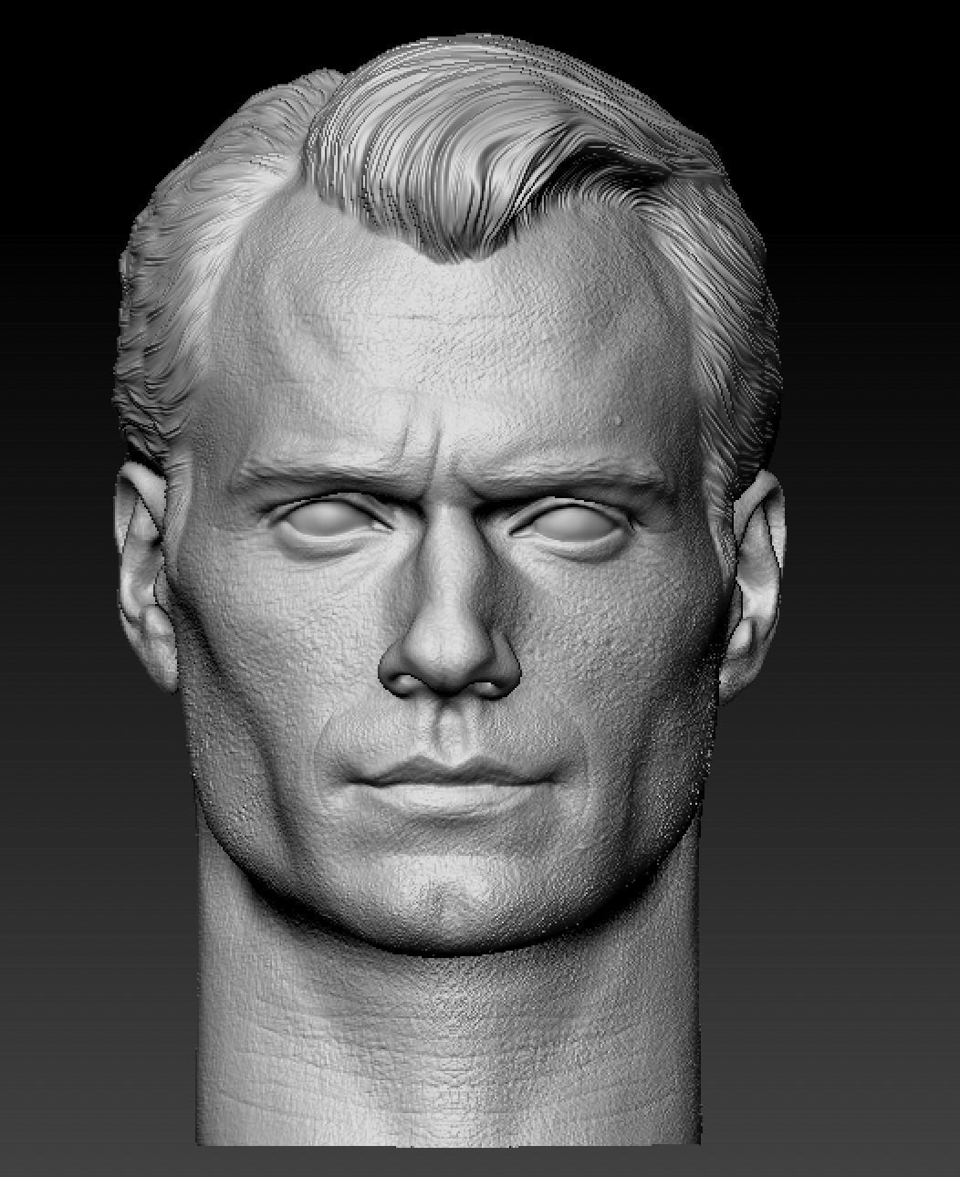 Henry Cavill head pack 3D print model_2