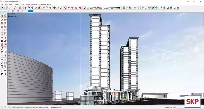 Sketchup Commercial Complex M4