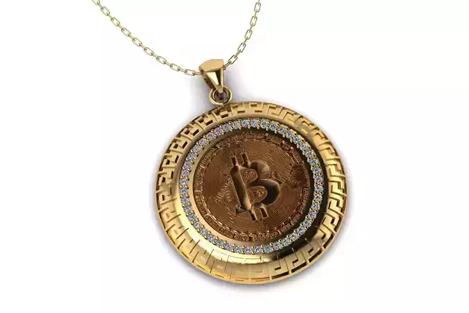 Coin Bezel Pendant P 041
