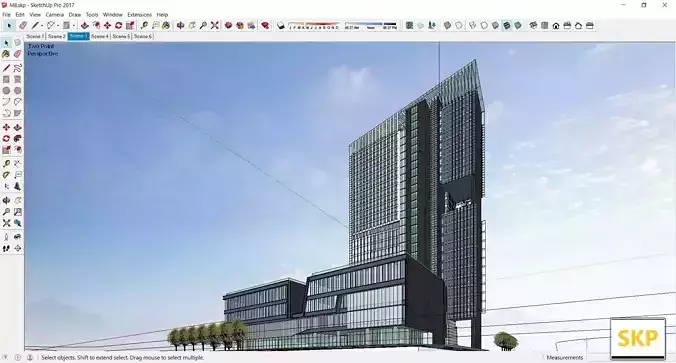 Sketchup Commercial Complex M8