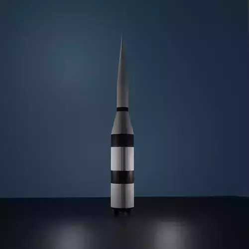 Lowpoly Rocket Blender