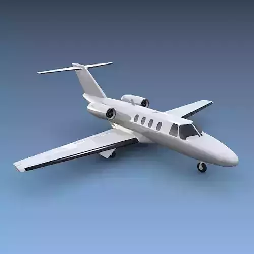 Cessna Citation cj1 private jet 3D model