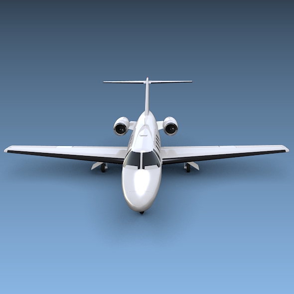 Cessna Citation cj1 private jet 3D model_9