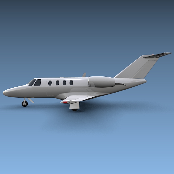 Cessna Citation cj1 private jet 3D model_3