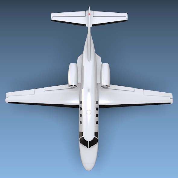 Cessna Citation cj1 private jet 3D model_7