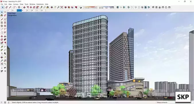 Sketchup Commercial Complex N1