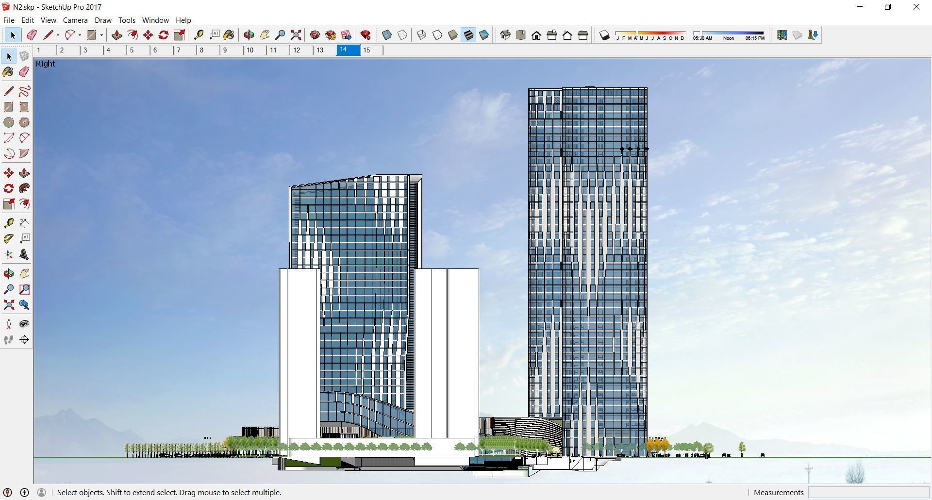 Sketchup Commercial Complex N2 3D model_6