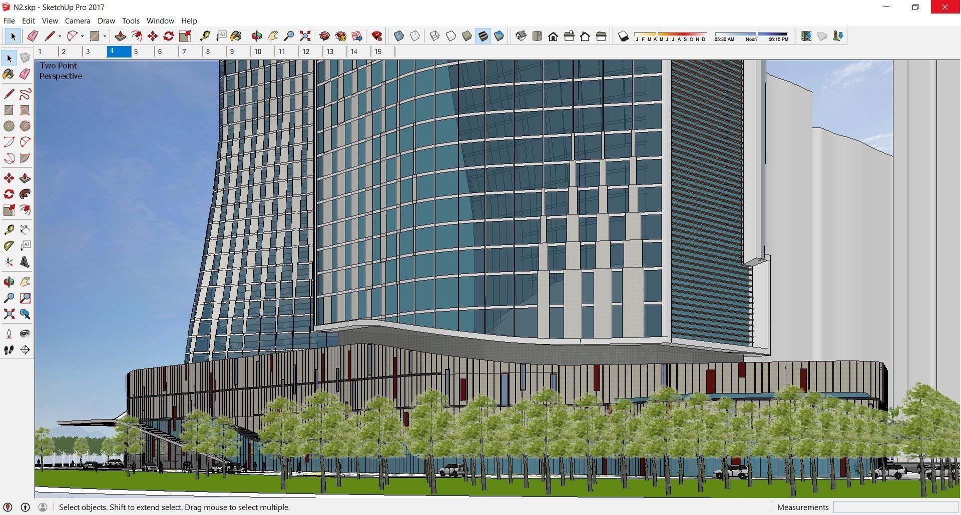 Sketchup Commercial Complex N2 3D model_10