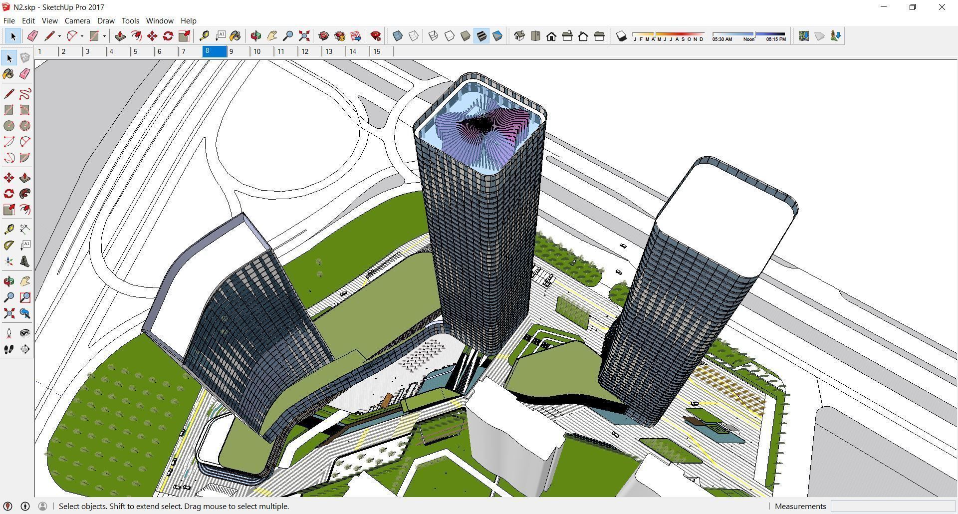 Sketchup Commercial Complex N2 3D model_14