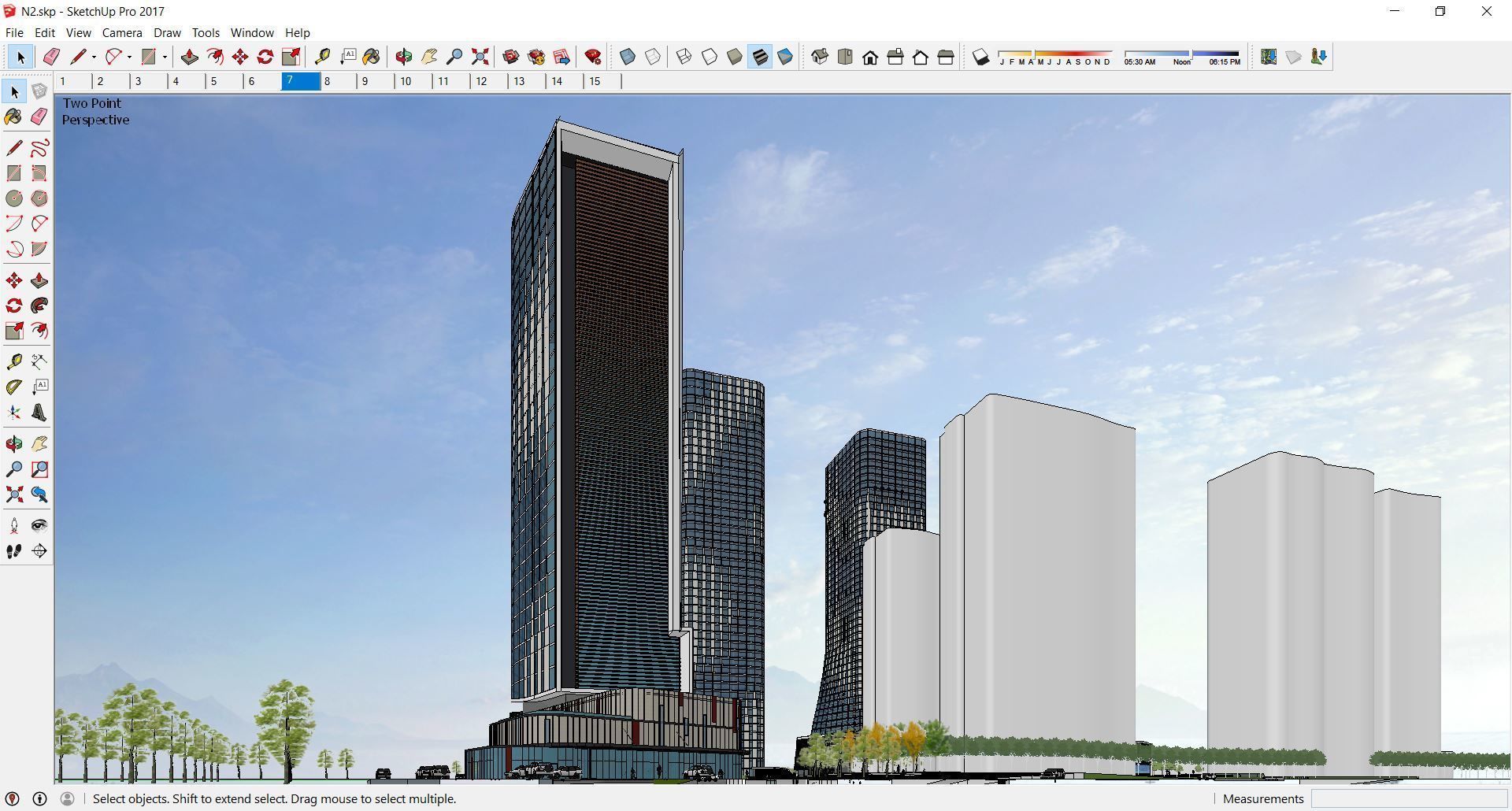Sketchup Commercial Complex N2 3D model_13