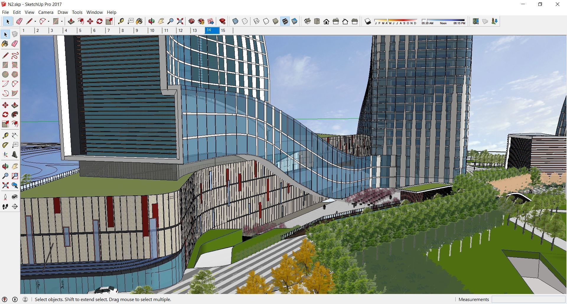 Sketchup Commercial Complex N2 3D model_7