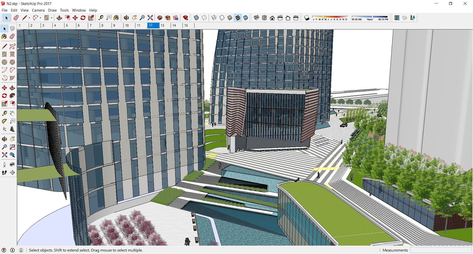 Sketchup Commercial Complex N2 3D model_4