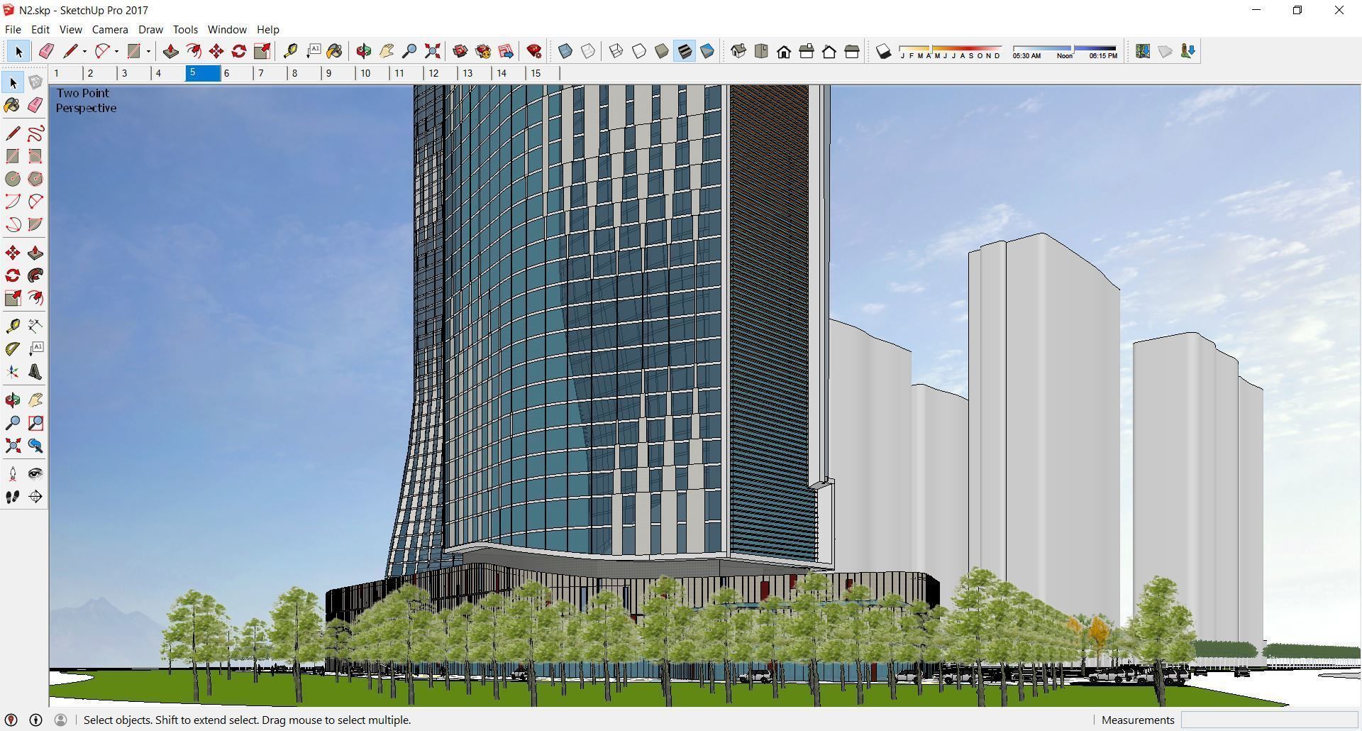 Sketchup Commercial Complex N2 3D model_11
