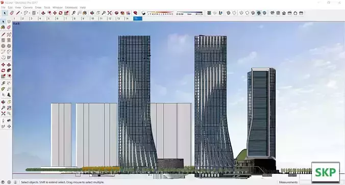 Sketchup Commercial Complex N2