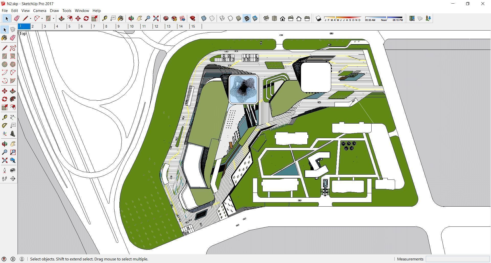 Sketchup Commercial Complex N2 3D model_1