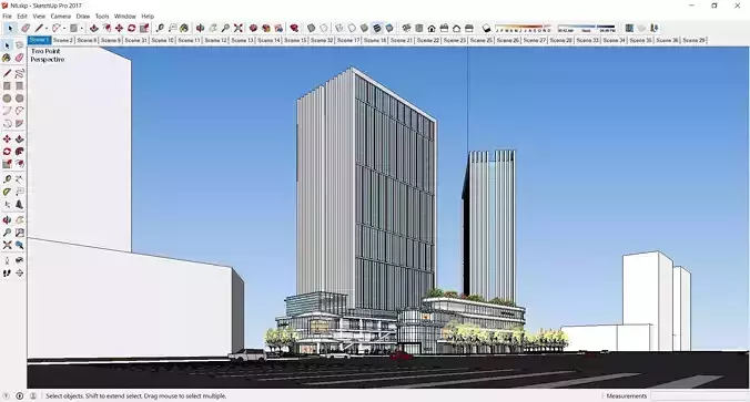 Sketchup Commercial Complex N6